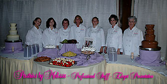 Chocolate fountiain crew at Pastries by Melissa